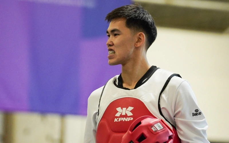 Taekwondo athlete Bauyrzhan Khassenov