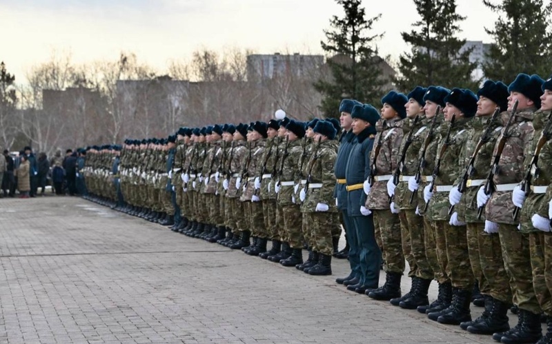 Более 200 солдат принесли присягу на верность Родине в Астане присяга в Астане