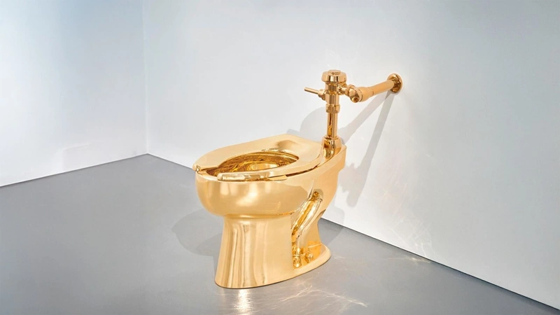 Унитаз из 18-каратного золота весом 100 кг выставили на торги в США