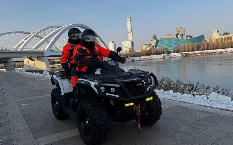 Рейды и патрулирование начались в период ледостава на реке Есиль в Астане 