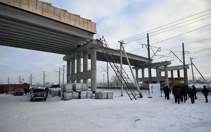 Петропавлдағы жаңа көпір құрылысы Петропавлдағы жаңа көпір құрылысы