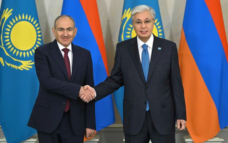 Kazakh President and Armenia’s Prime Minister hold talks