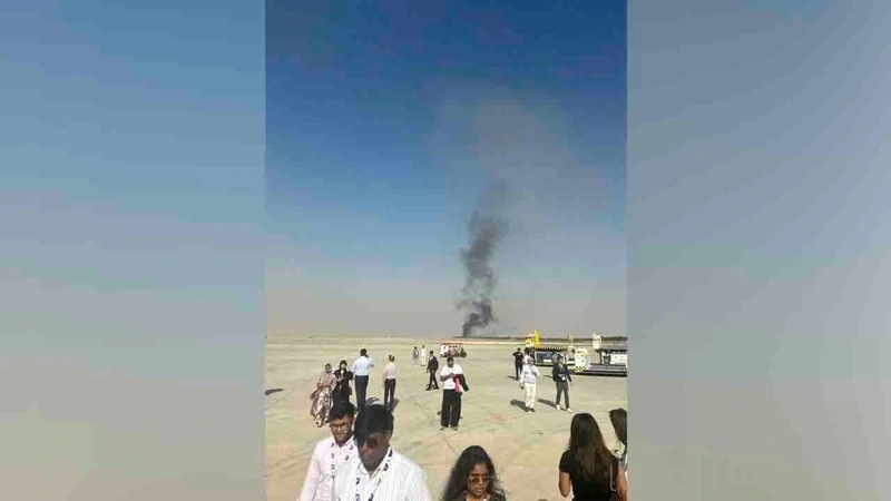 Самолет разбился на Dubai Airshow