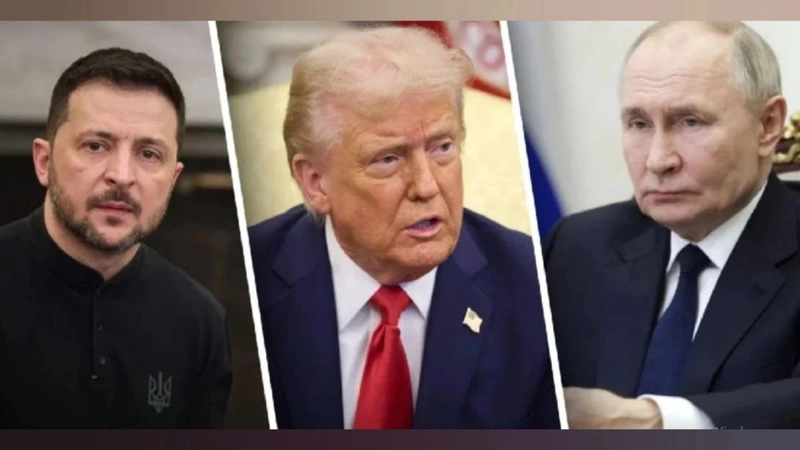Зеленский, Трамп, Путин