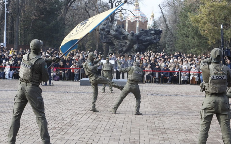 Алматыда «Батыр» президенттік полкінің сарбаздары ант қабылдады