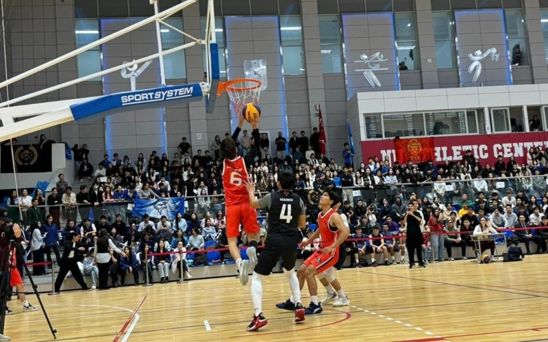 Esirtkisiz Elorda: Astanada stýdentter arasynda basketboldan týrnır ótti