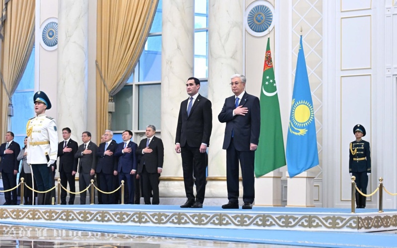 President of Turkmenistan arrives at Akorda