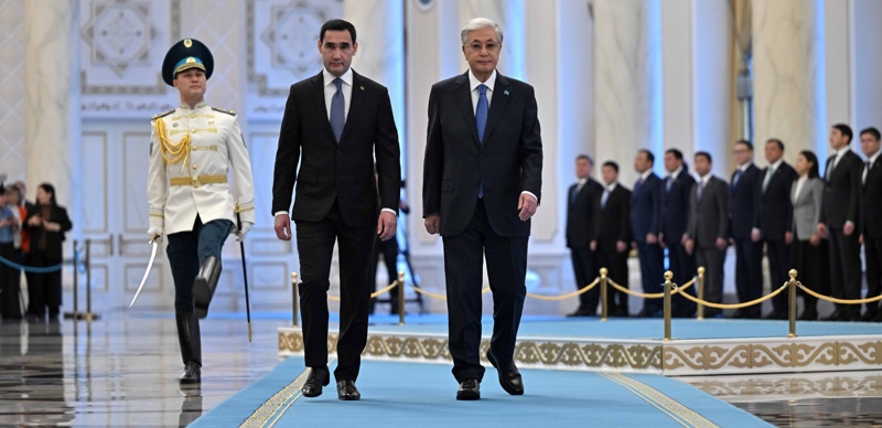 Церемония встречи Президента Туркменистана Сердара Бердымухамедова