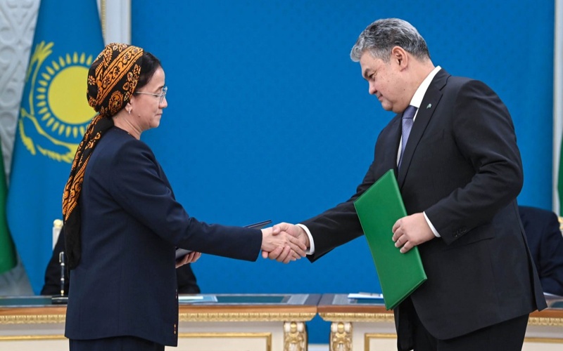 Касым-Жомарт Токаев и Сердар Бердымухамедов подписали Совместное заявление а