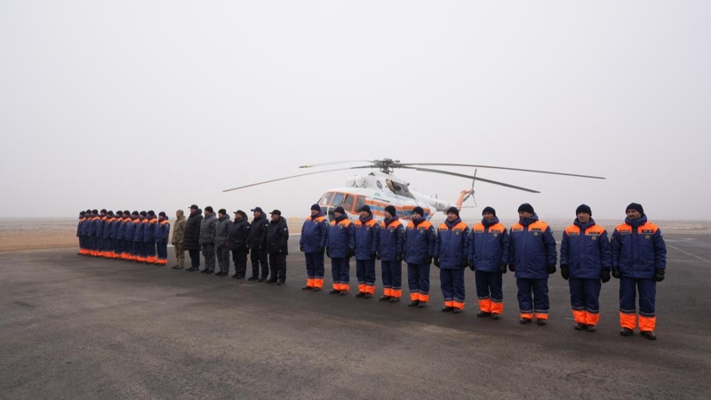 Ұлытау облысында Қазақстан ТЖМ бірінші авиациялық жасағы пайдалануға берілді