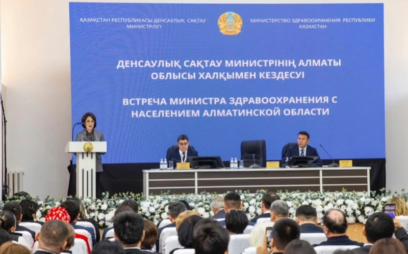 Встреча в Талгаре с главой Минздрава