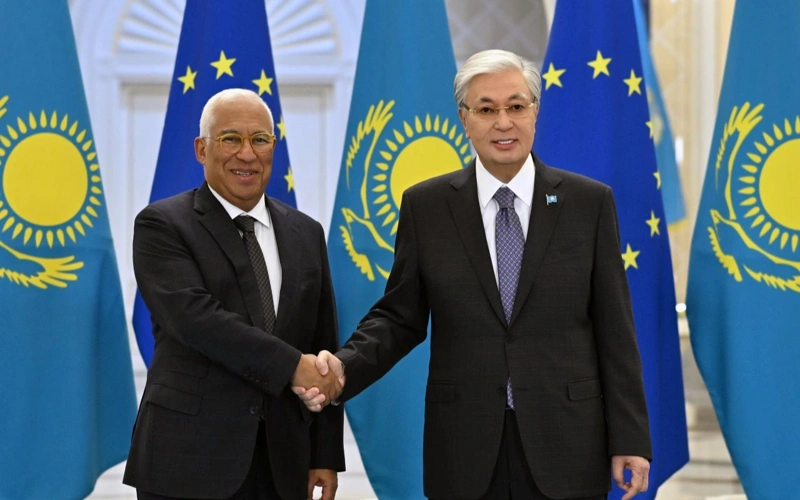 European Council President António Costa arrives at Akorda