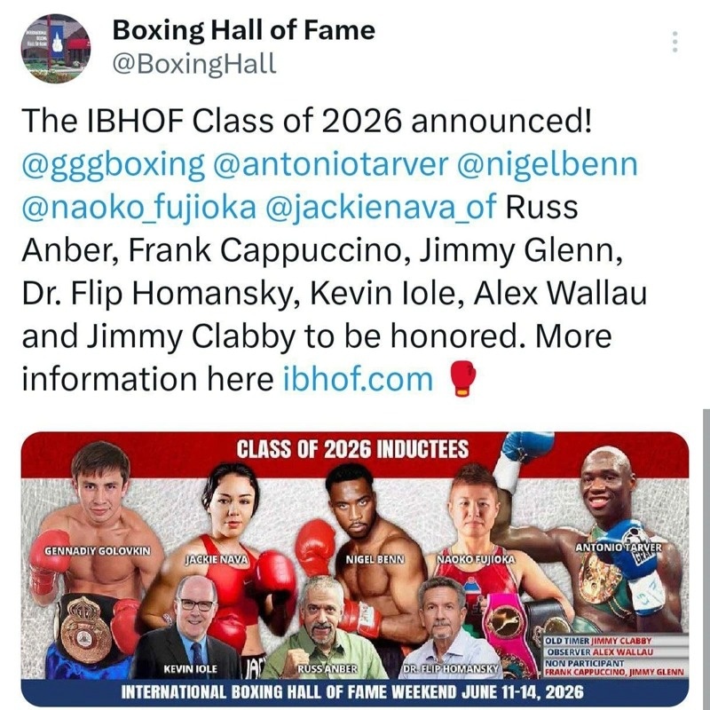 Gennady Golovkin enters International Boxing Hall of Fame