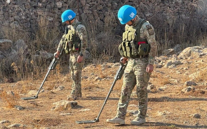 Миротворцы РК уничтожили свыше тысячи боеприпасов на Голанских высотах