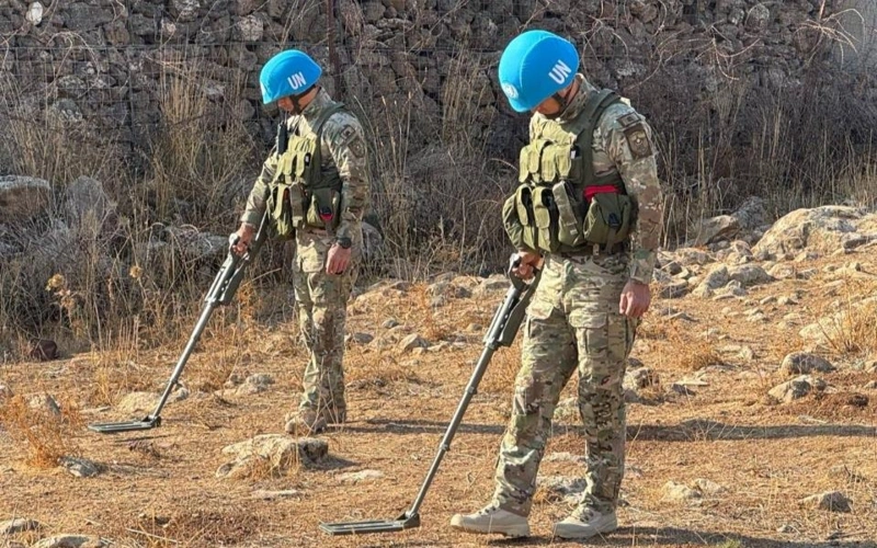 Kazakh peacekeepers destroy over 1,000 munitions in the Golan Heights