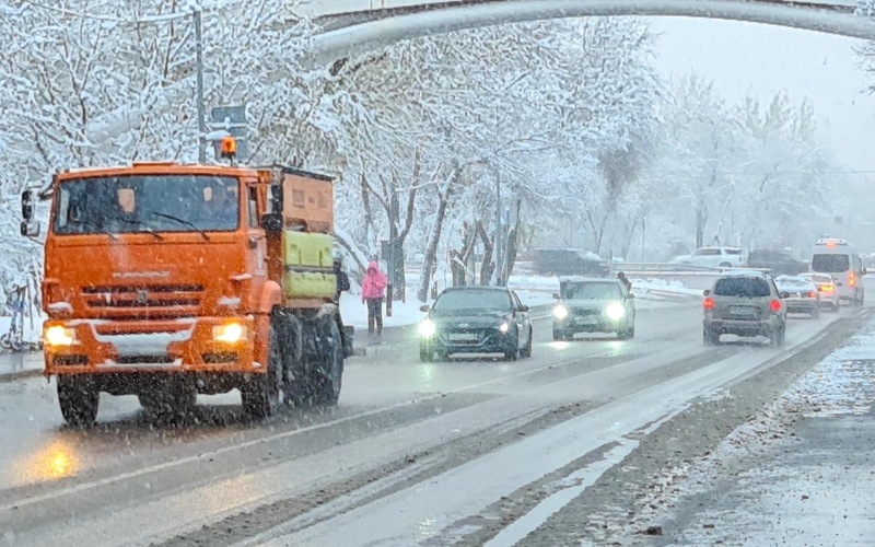 погода, уборка снега, дорога, снег, ауа райы, жол, қар