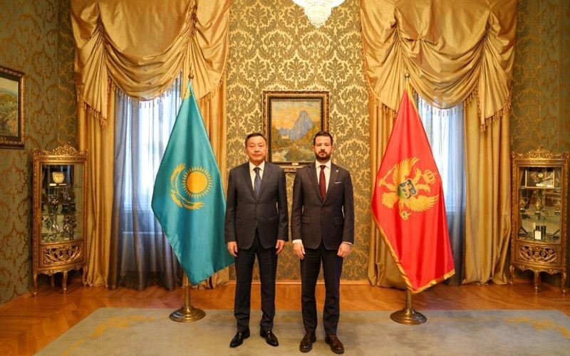 Qazaqstan Elshisi Chernogorııa Prezıdentine senim gramotalaryn tabystady