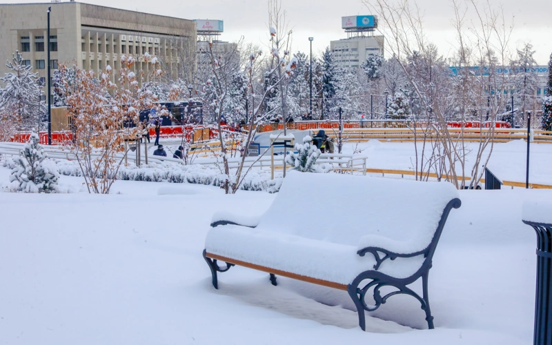 снег в Алматы