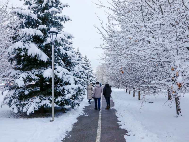 снег в Алматы а