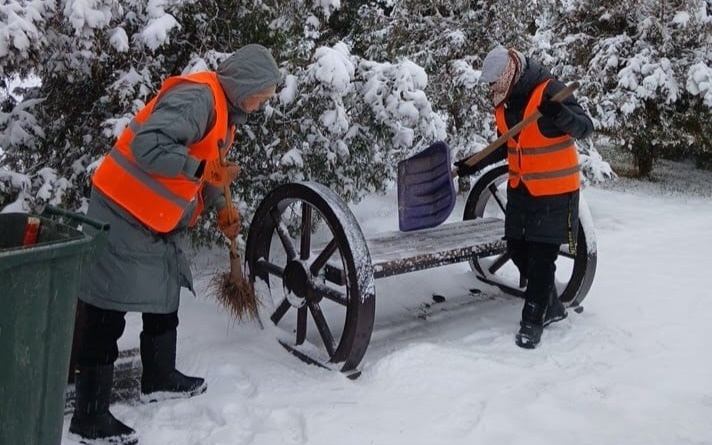 Тараз снег зима