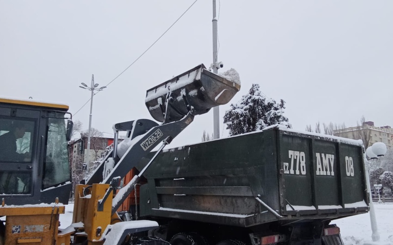 Тараз снег зима