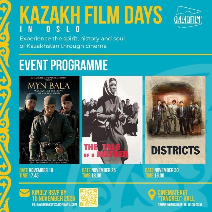 Kazakh Film Days held in Oslo Kazakh Film Days held in Oslo