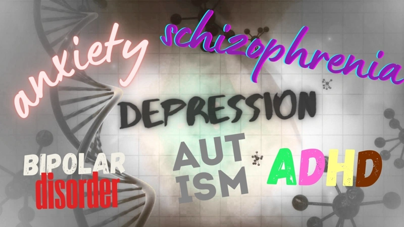 Mental disorders, genes, schizophrenia, depression, science, study, mood, society, psychology