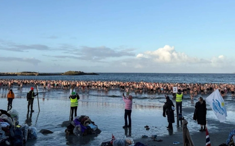 Зимние купальщики установили новый рекорд Гиннесса в Норвегии