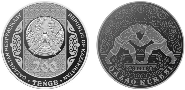 央行:“哈萨克式摔跤”主题纪念币将于17日发售 央行:“哈萨克式摔跤”主题纪念币将于17日发售