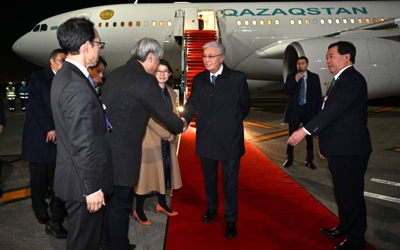 Kassym-Jomart Tokayev arrives in Japan for official visit 