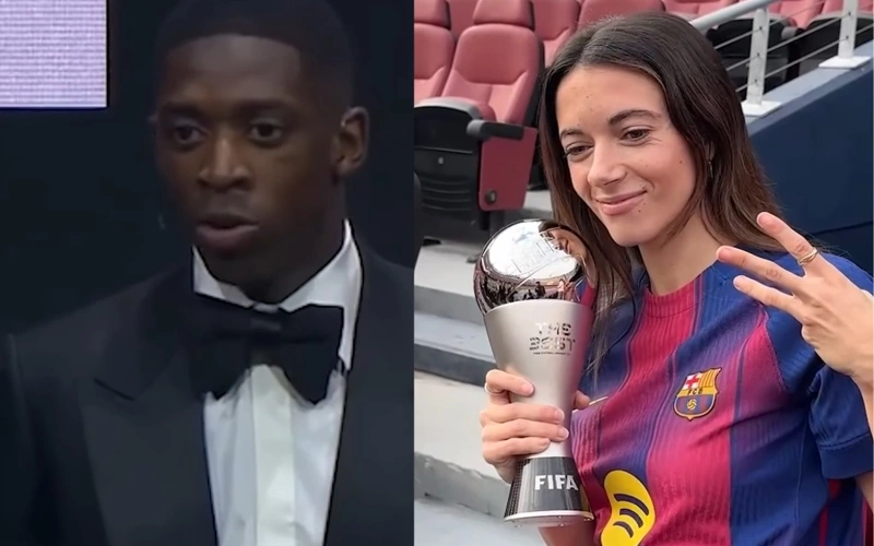 Dembélé, Bonmatí, FIFA, best players, football, sport, Ousmane Dembele, Aitana Bonmati