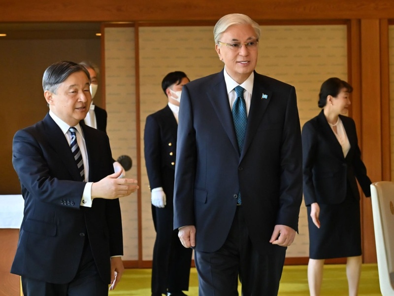 Emperor Naruhito of Japan held an official reception in honor of President of Kazakhstan Kassym-Jomart Tokayev, Qazinform News Agency learnt from the Akorda press service. Emperor Naruhito of Japan held an official reception in honor of President of Kazakhstan Kassym-Jomart Tokayev, Qazinform News Agency learnt from the Akorda press service.
