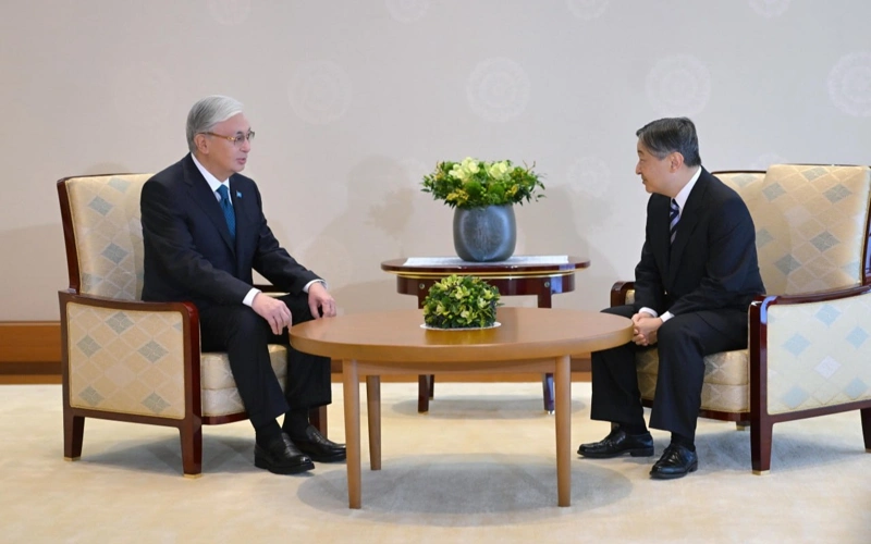 President of Kazakhstan and Emperor Naruhito of Japan hold talks