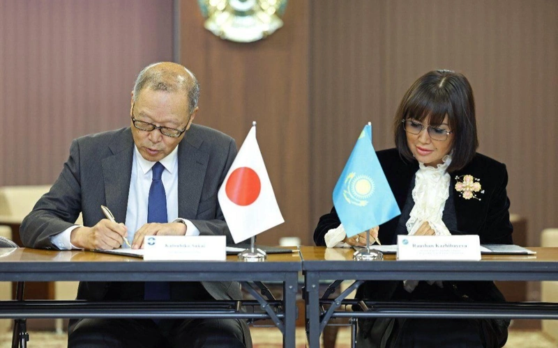 Kazakh President’s TV and Radio Complex, Jiji Press sign cooperation agreement