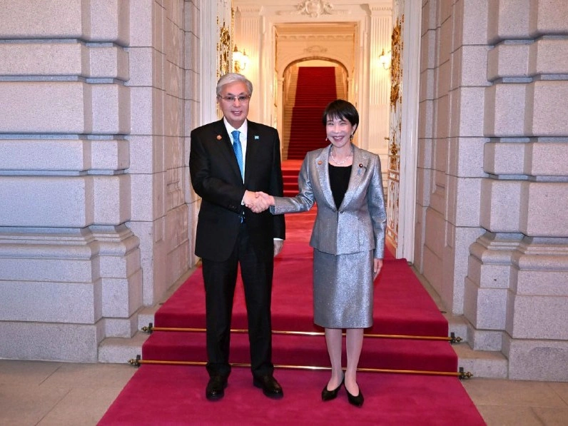 President Tokayev joins CA leaders at official reception by Japanese PM Sanae Takaichi