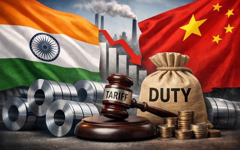 India, China, steel imports, trade, crisis, export, tariff
