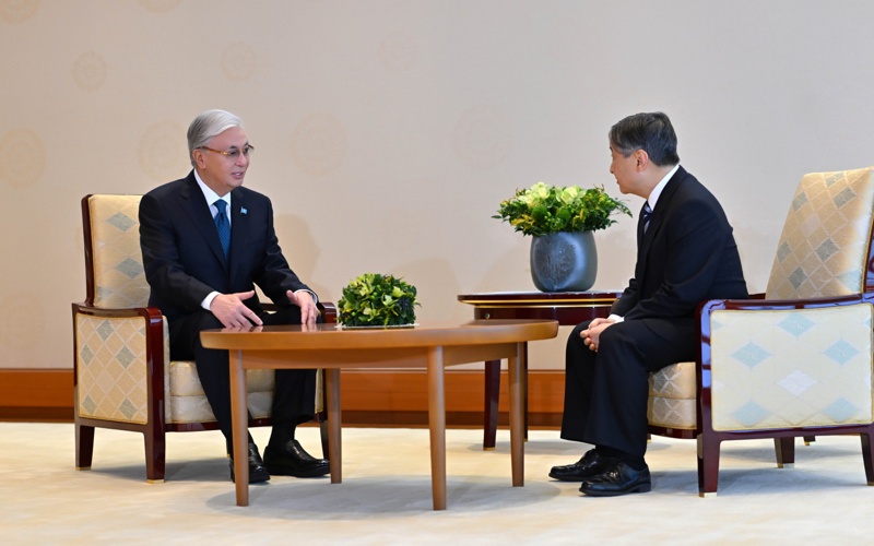 Касым-Жомарт Токаев с Императором Японии Нарухито