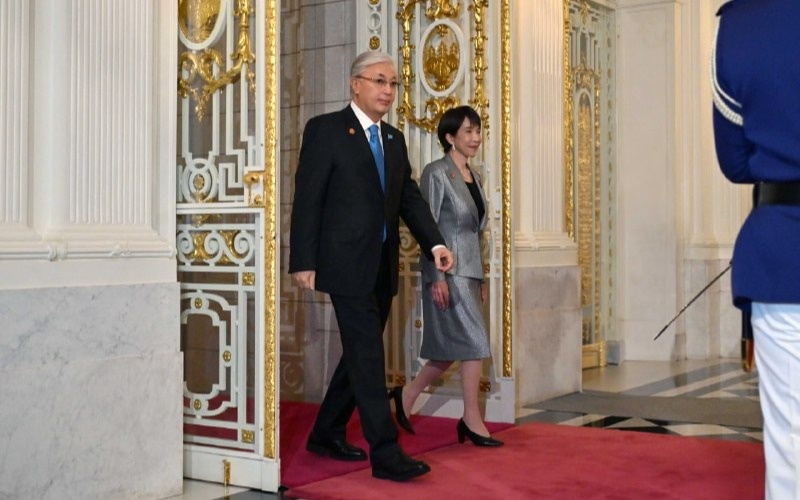 President Tokayev joins CA leaders at official reception by Japanese PM Sanae Takaichi