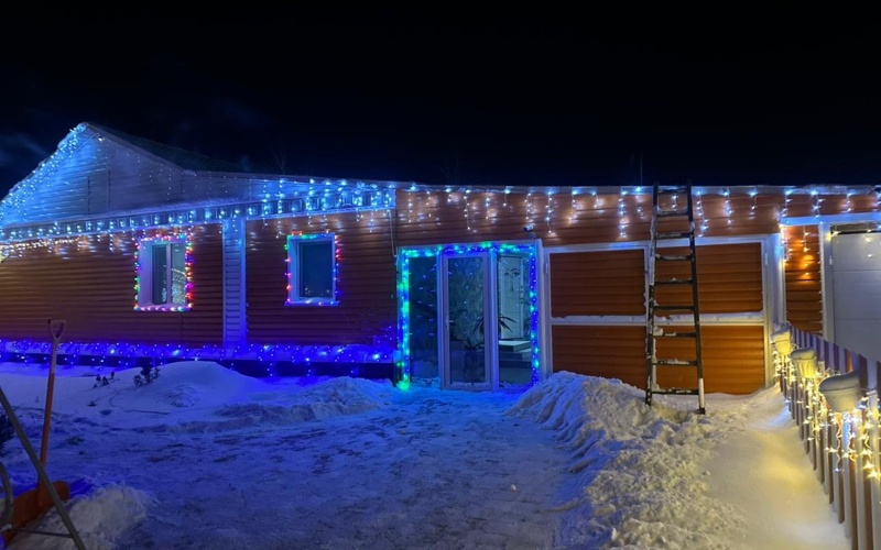 СҚО-да елді мекендер арасында үйлерін жаңажылдық безендіруден байқау өтіп жатыр