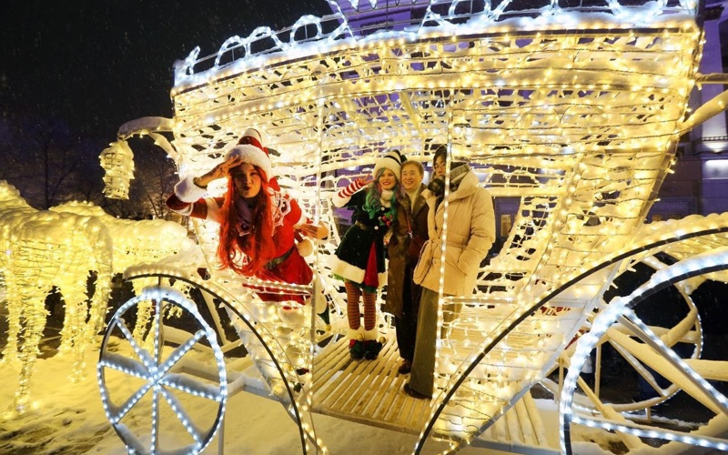 Новогодние локации появились в&nbsp;разных районах Алматы