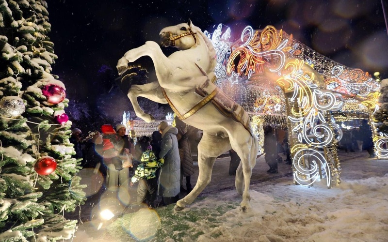 Новогодние локации появились в&nbsp;разных районах Алматы