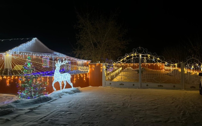 СҚО-да елді мекендер арасында үйлерін жаңажылдық безендіруден байқау өтіп жатыр