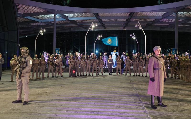 Плац-концерт к&nbsp;115-летию Бауыржана Момышулы состоялся в&nbsp;Астане