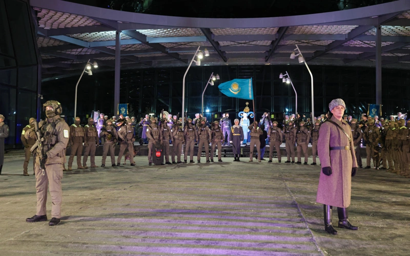 Астанада Бауыржан Момышұлының  115 жылдығына арналған плац-концерт өтті
