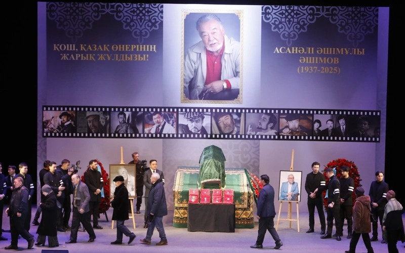 Almaty holds farewell ceremony for Assanali Ashimov