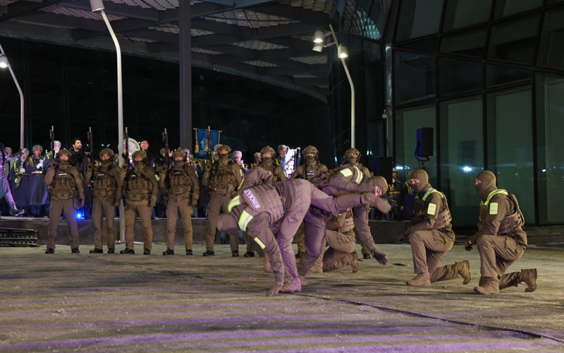 Плац-концерт к&nbsp;115-летию Бауыржана Момышулы состоялся в&nbsp;Астане