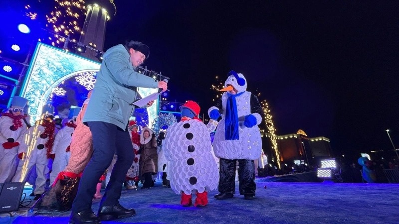 фестиваль Снеговиков в Актобе 