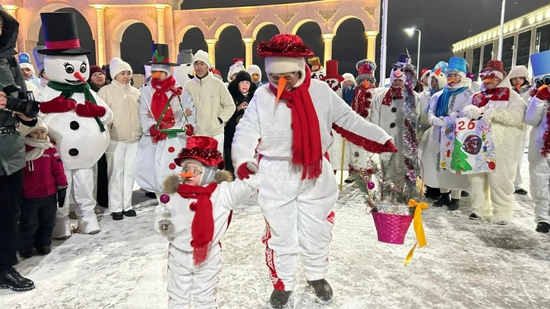 фестиваль Снеговиков в Актобе 