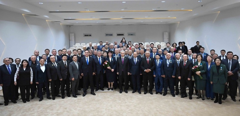 Kassym-Jomart Tokayev presented state awards to citizens of the Zhambyl region President Kassym-Jomart Tokayev