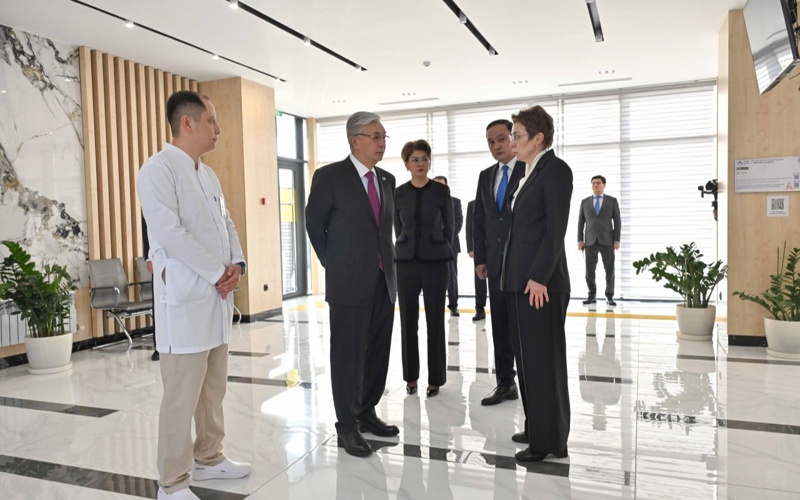 President Tokayev inspects heart rhythm clinic in Taraz